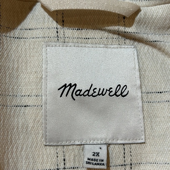 Madewell double breasted blazer. NWT. 2X. - Picture 6 of 9